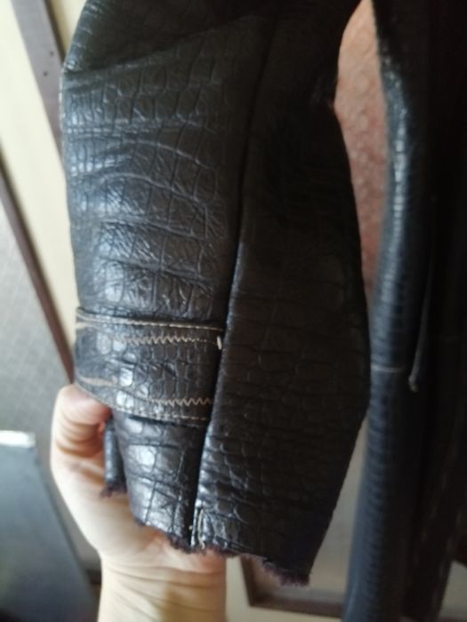 Кожух от естествена кожа и естествен косъм, палто