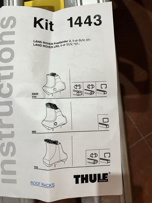 Bare portbagaj Thule Wingbar pentru Freelander 2