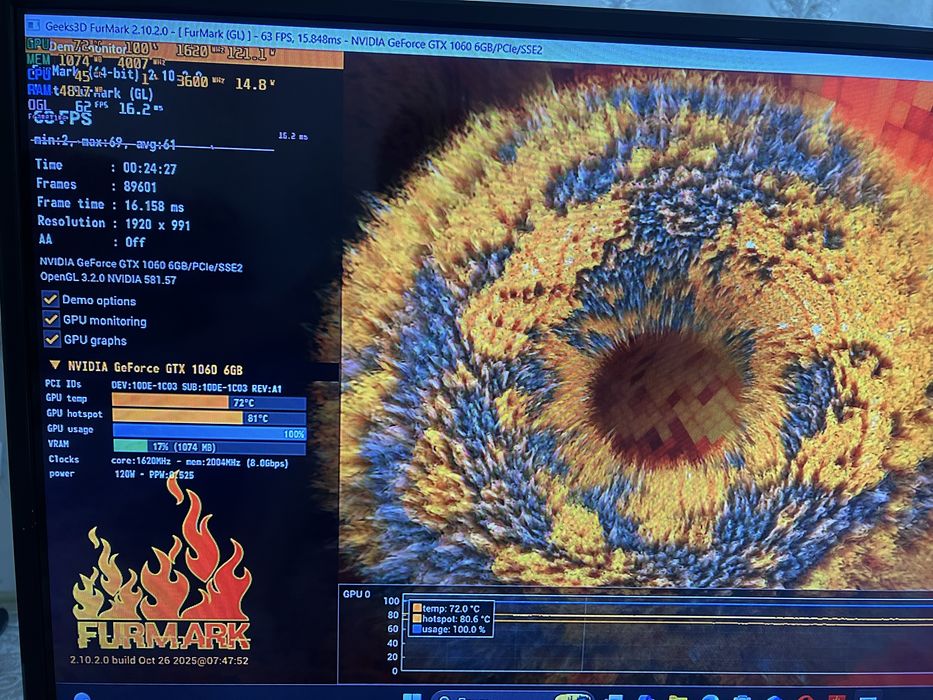 Продам GTX 1060 6gb palit jetsream