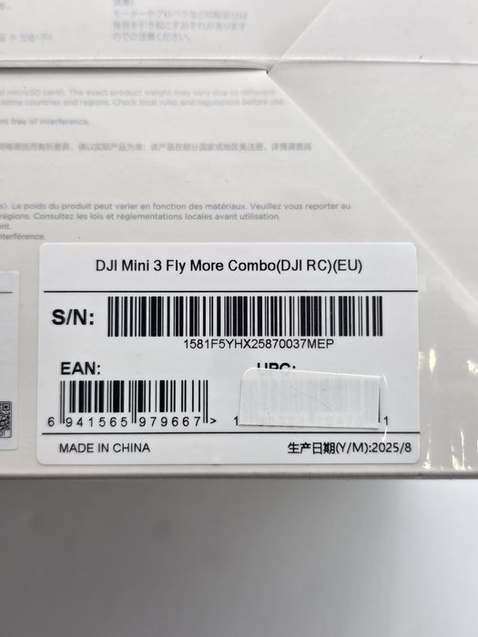 Drona DJI Mini 3 Fly More Combo + Smart Controller, SIGILATA