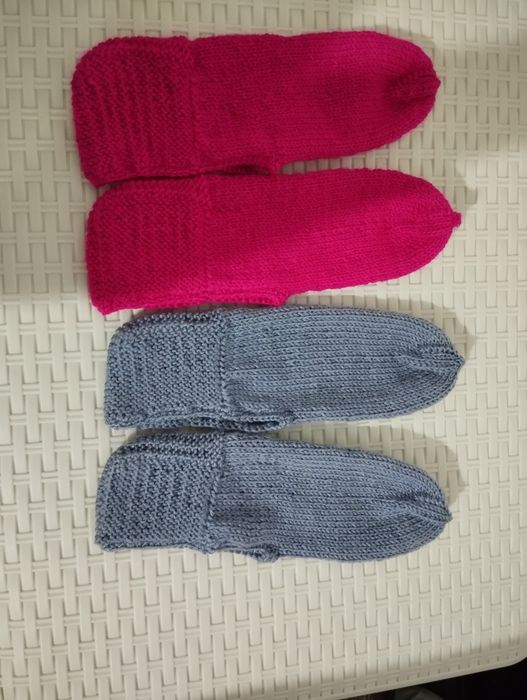 Вязанные теплые следики