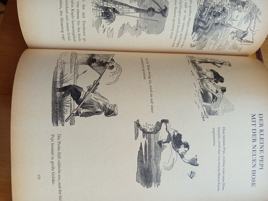 Албум -комикс на Вилхелм Буш с приказки на немски език