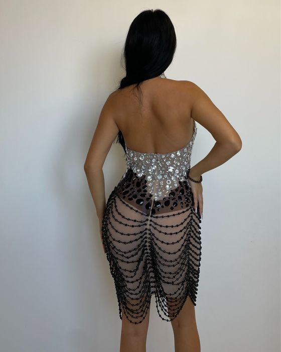 Rochie cu cristale