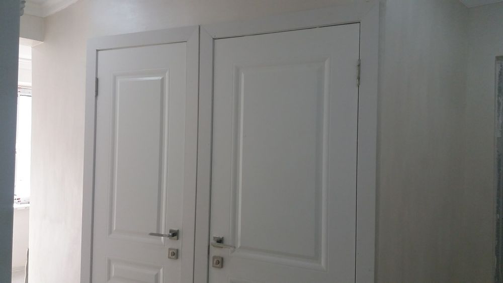 Установка дверей,есік орнату