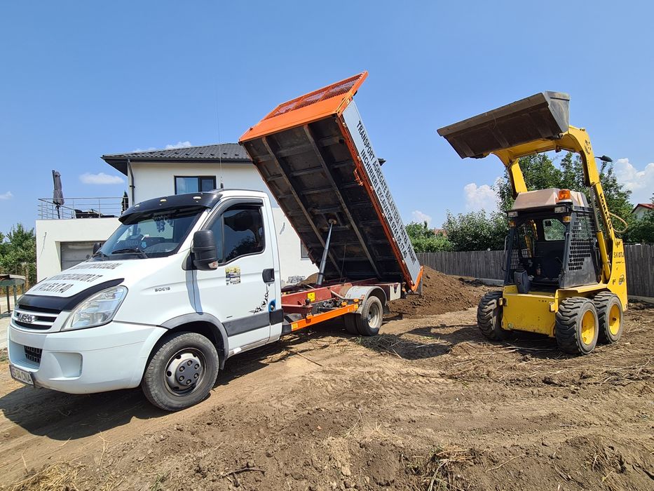 Balast, nisip, sorturi, piatra concasata, pământ nergru/galben, picon