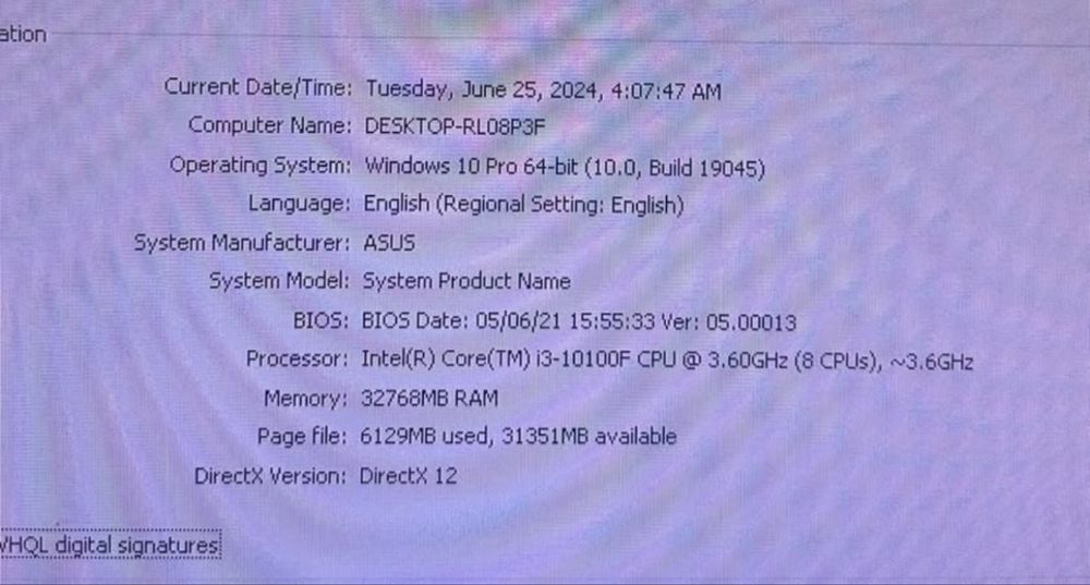 Calculator 8gb video i3 10100f 32gb ram monitor 240hz