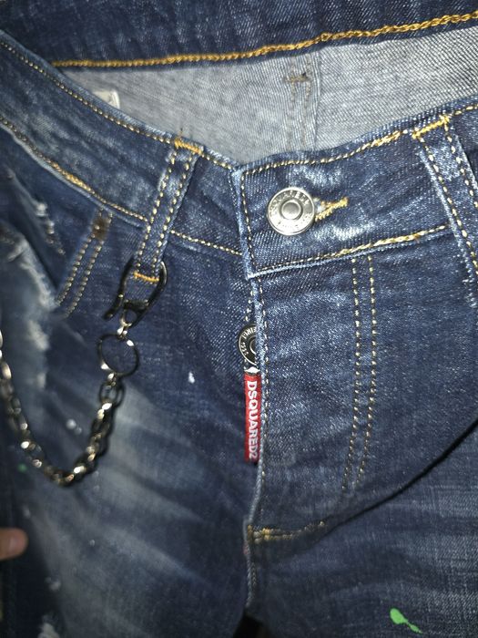 Blugi albaștri de bărbați Dsquared2