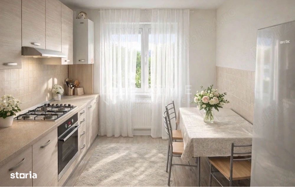 Apartament cu 2 camere, parter înalt