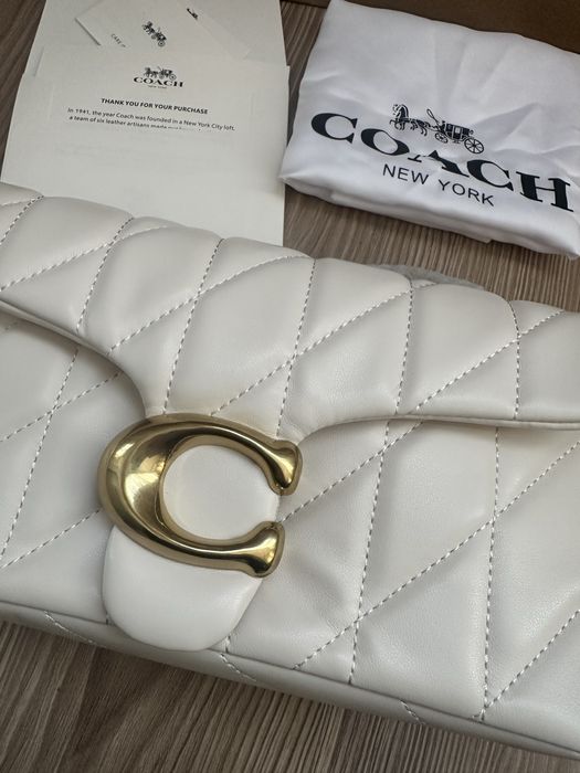 Дамска чанта Tabby Shoulder Bag 26 в бял цвят