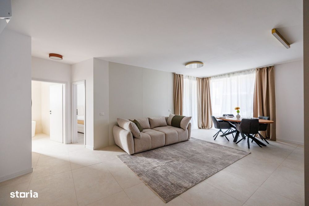 Apartament 2 camere, mobilat si utilat, terasa 12,8 mp | Comision 0