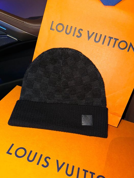 Căciula originală Louis Vuitton Damier Néo Petit Beanie Fes noua