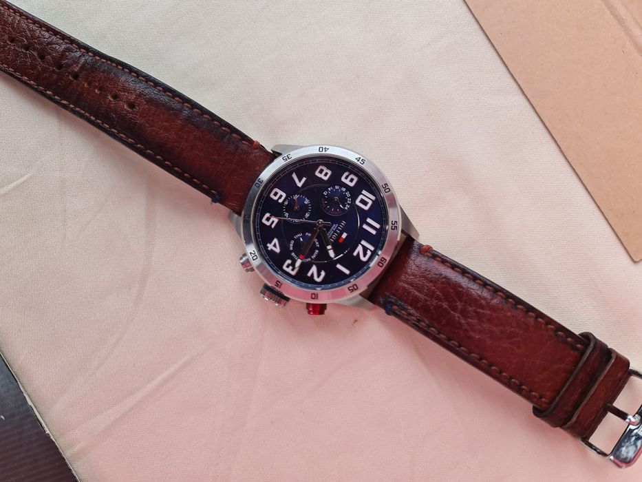 Ceas Tommy hilfiger Bărbătesc quartz  curea piele