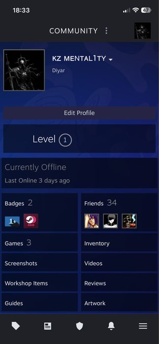 Личный Steam аккаунт | CS2 Prime | Инвентарь 100.000₸ | Игры