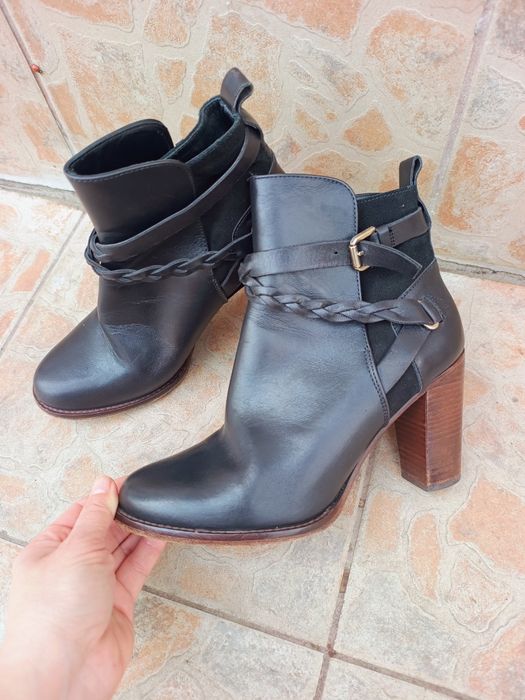 Botine piele Massimo Dutti măr 40
