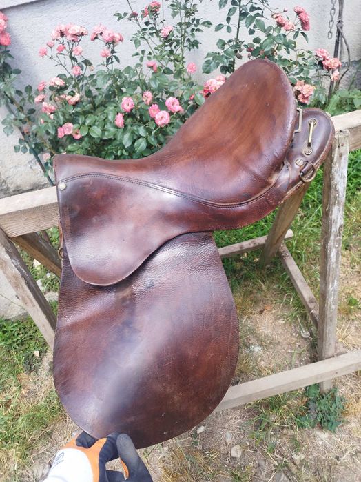 Șa de piele originala echitație călărie