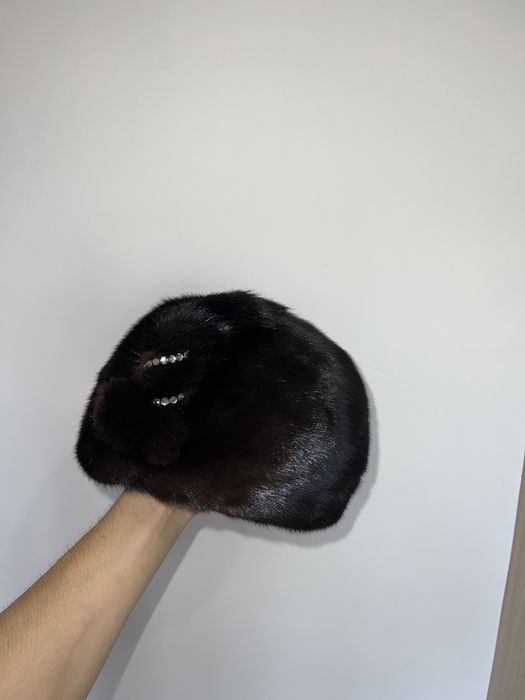 Норка шапка женский