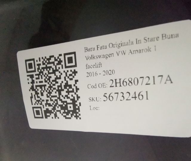 Bara Fata Originala In Stare Buna Volkswagen VW  Amarok  1 [facelift]