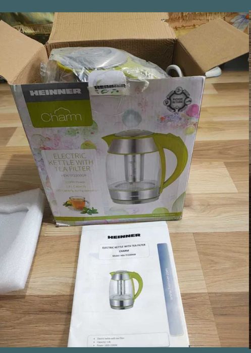 Fierbator inox sticla  garanție filtru ceai