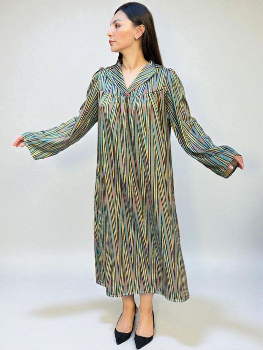 Женское узбекское длинное платье