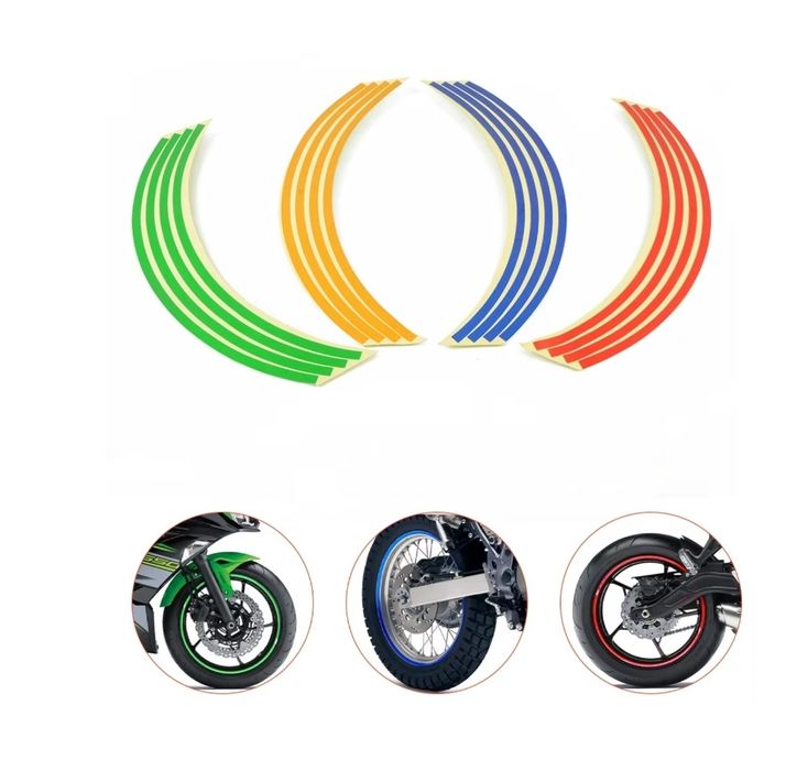 Rim Strip banda adeziva reflectorizanta janta / dunga moto auto scuter