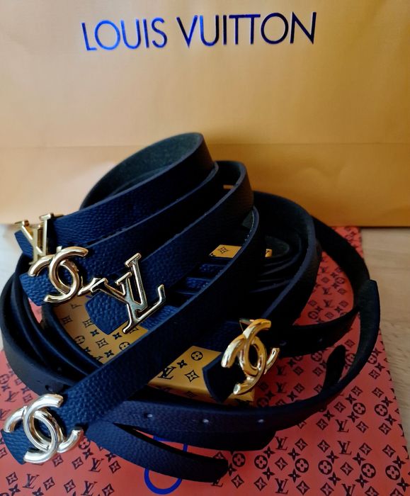 Curele inguste da,logo metalic auriu, new model