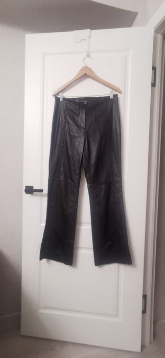 Escada брюки кожаные