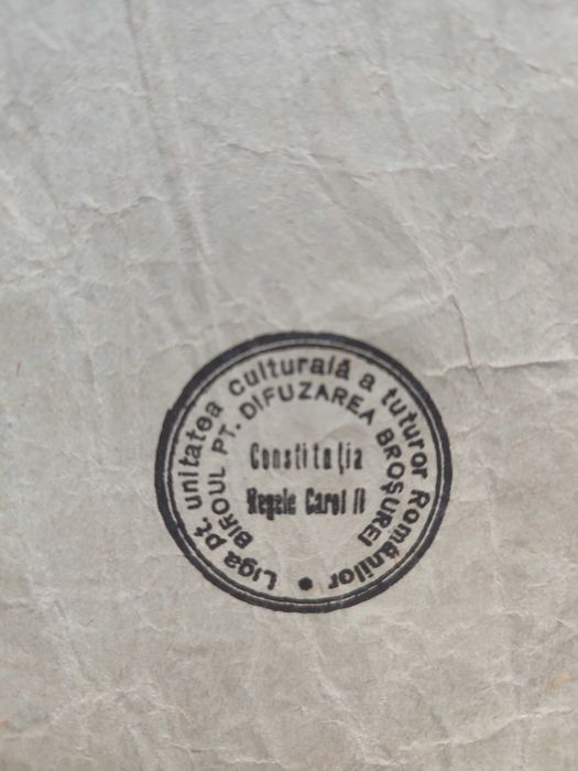 Constituțiunea Regele Carol II, 1938