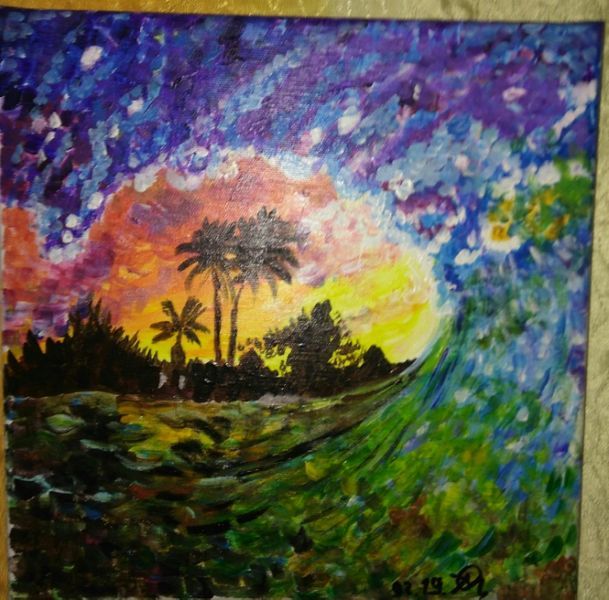 Картини, акрилни бои, платна