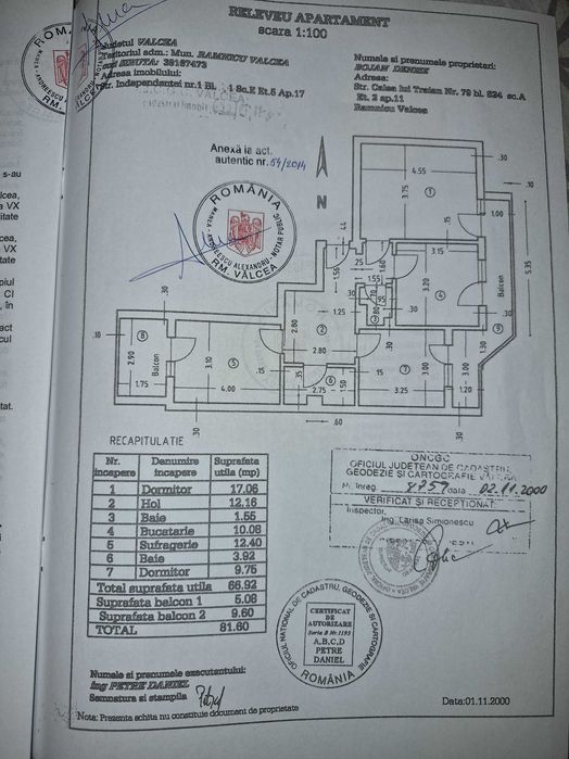 apartament 3 camere zona centrala