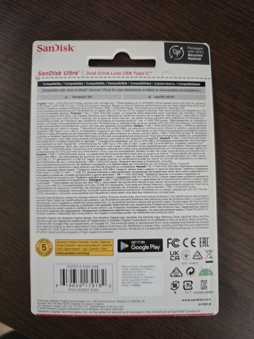 USB 3.2 SanDisk 512gb