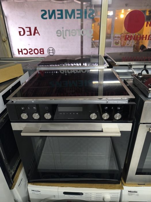 Фурна с котлони Siemens HE378GTS0 - 71 литра . Пиролиза.