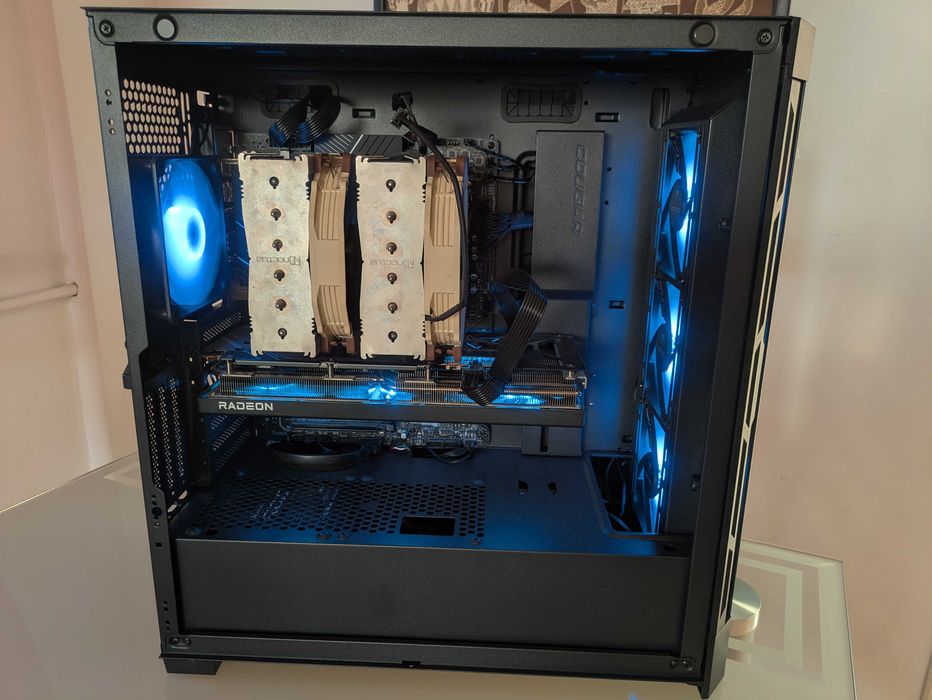 Мощен Компютър i5-14600KF, RX 7700XT 12GB, RAM 32GB, 2TB Памет, 1000W