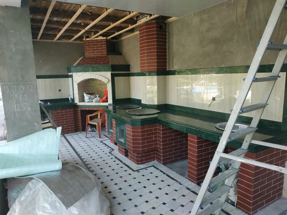 Строим летние Кухни Барбекю, камин очаги