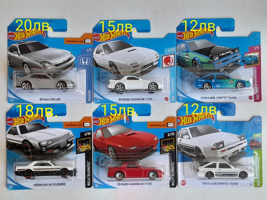 Hot Wheels Хот Уилс колички и T-HUNT 72бр. # 2
