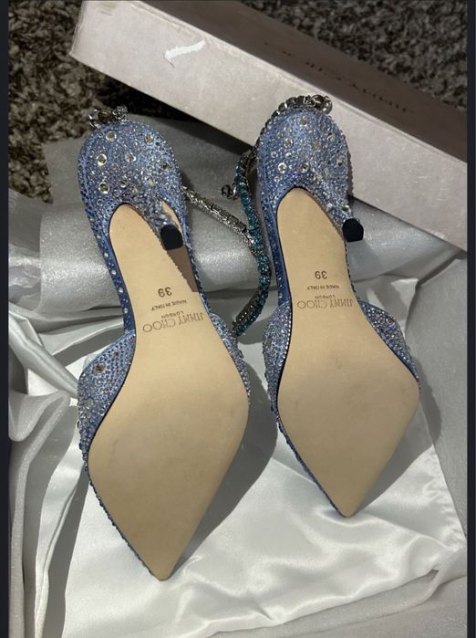 Pantofi Jimmy Choo saeda piele naturala pe stoc si pe comanda