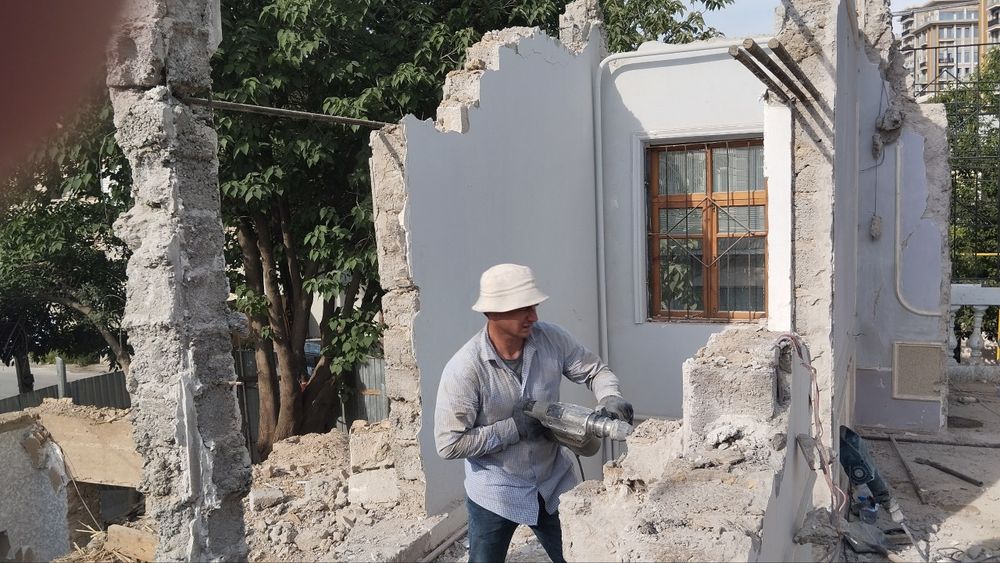 Snos. Uy buzib tozalap berish xizmati. Snos. Podslom. Demontaj.