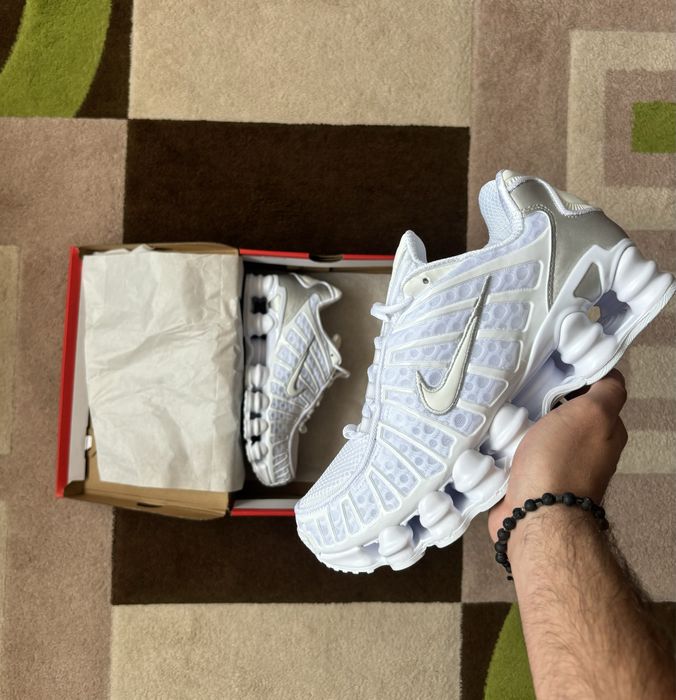Мъжки обувки Nike Shox TL Triple White 42,43