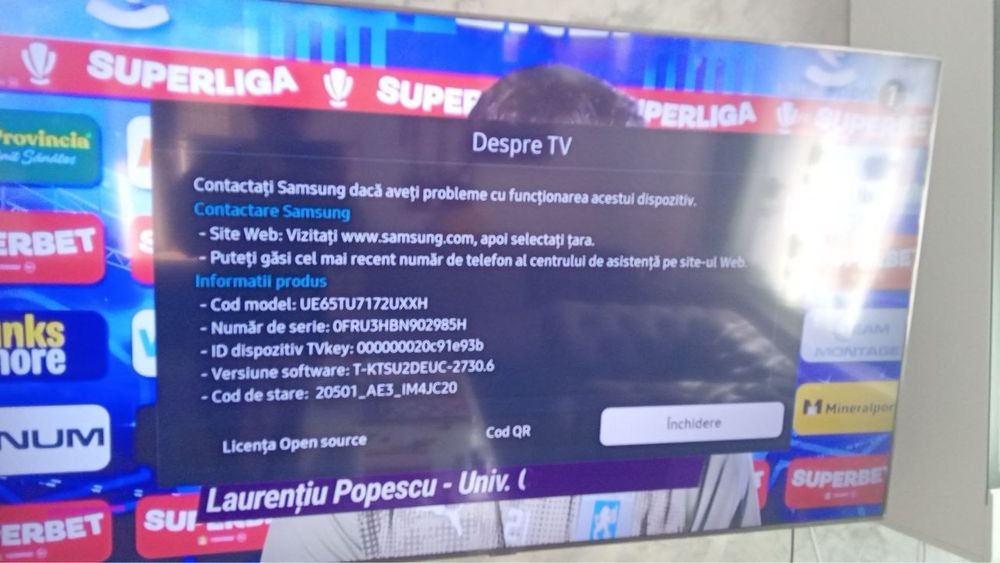 Vand televizor in stare extrem de buna ,Samsung Qled