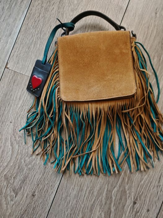 Geantă Zara. Vintage. Piele Întoarsă