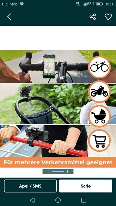 Incarcator Telefon Bicicleta