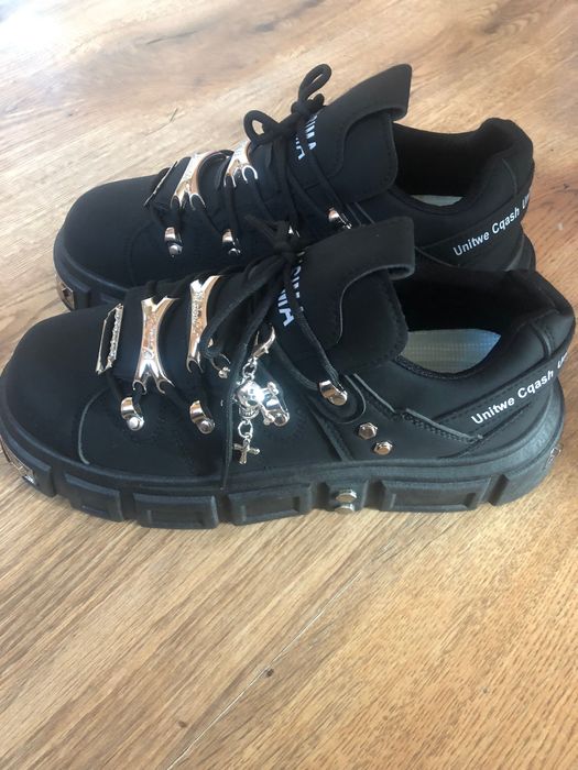 Обувки мъжки, чисто нови, гот мода, есенно-зимни, черни 44  номер