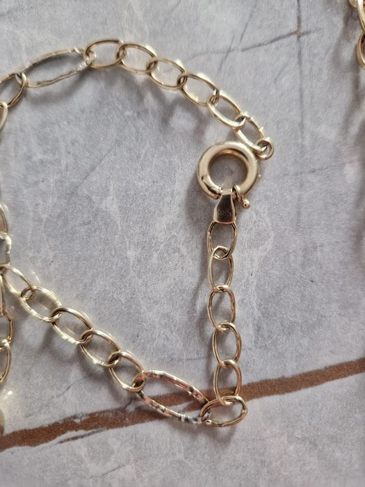 Set lantic si brățară aur 14 k