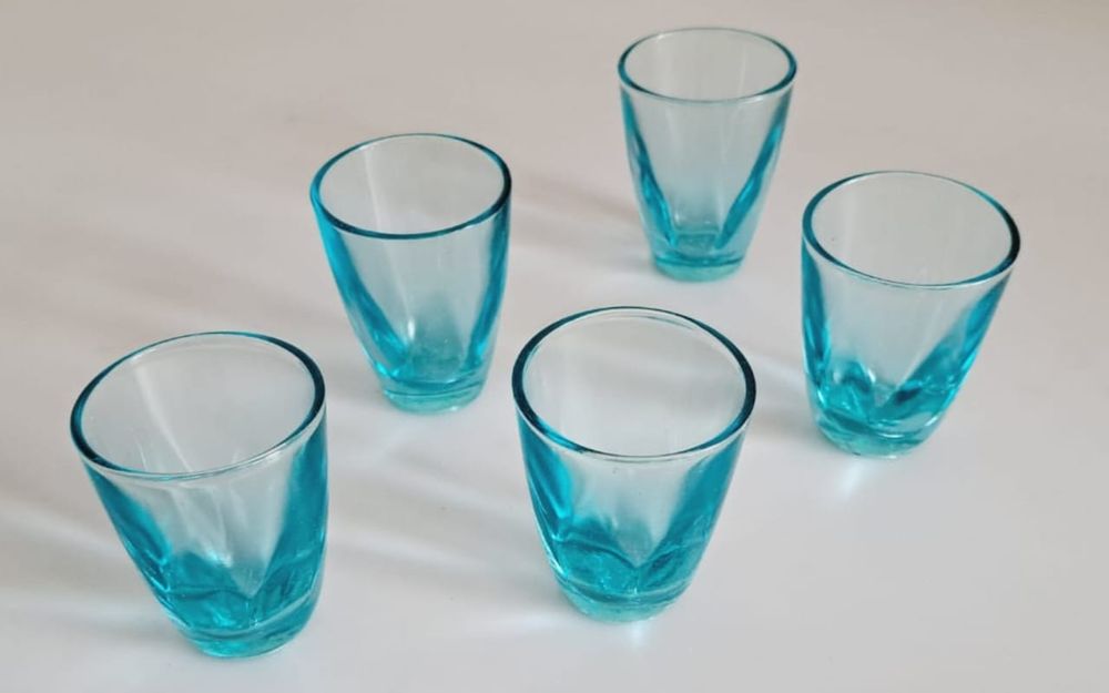 Фужеры цветное стекло