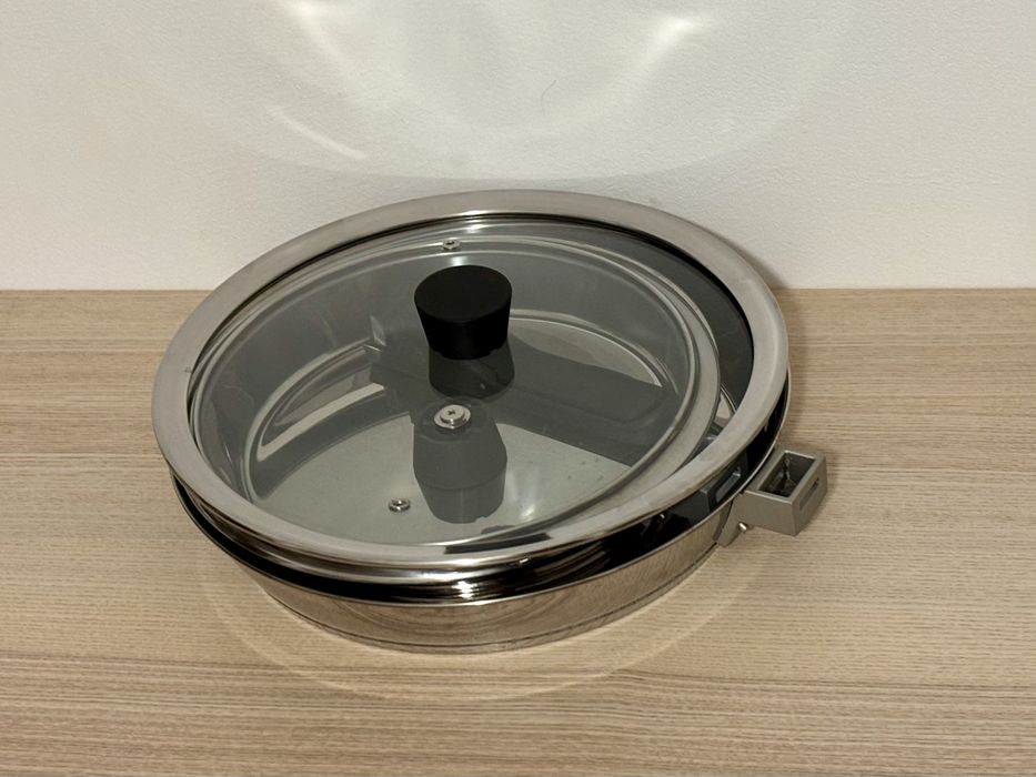 Tigăi din oțel inoxidabil IKEA Slätrocka cu capace