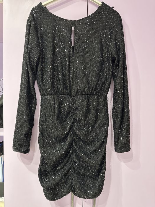 Черна къса официална рокля