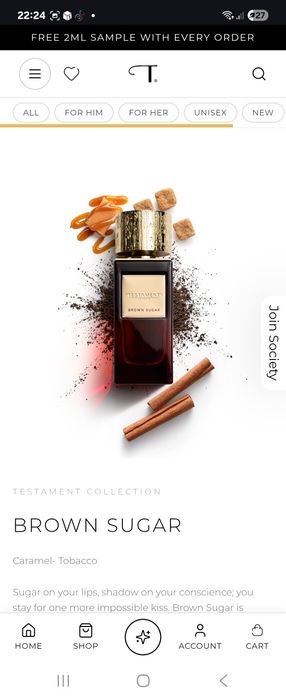 Parfum Testament London Luxury Edition