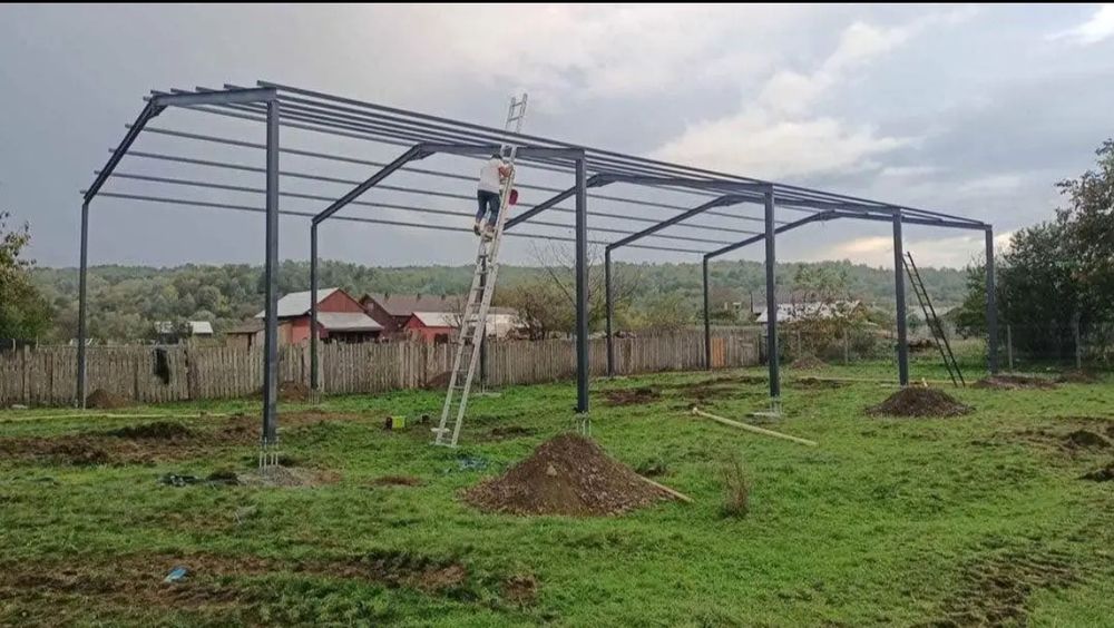 Vând hală metalică 10 m lățime 10 m lungime cu 4 m înălțime