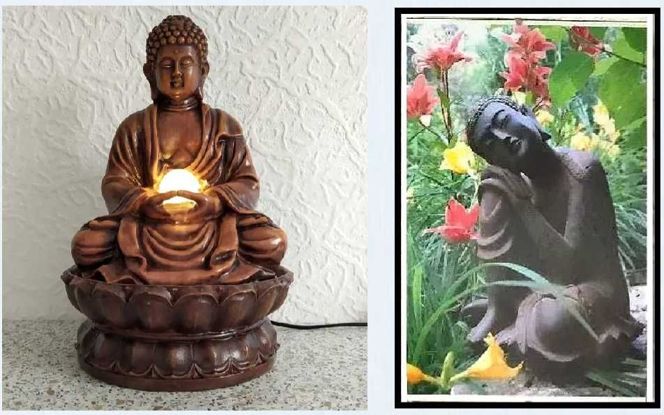 Fantană arteziană LED Buddha  30 cm.+Tablou Buddha
