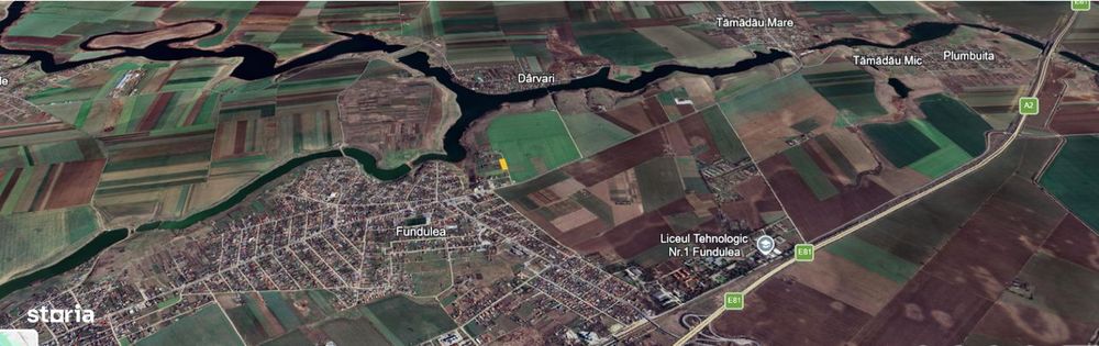 Teren Fundulea 1000 mp | 25 min Bucuresti | Deschidere 55m