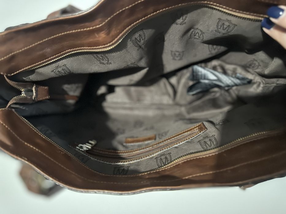 Сумка кожаная Massimo Dutti